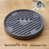 Round Movable Flower Pot Tray with Hidden Wheels and Breathable Bottom for Silent Plant Care