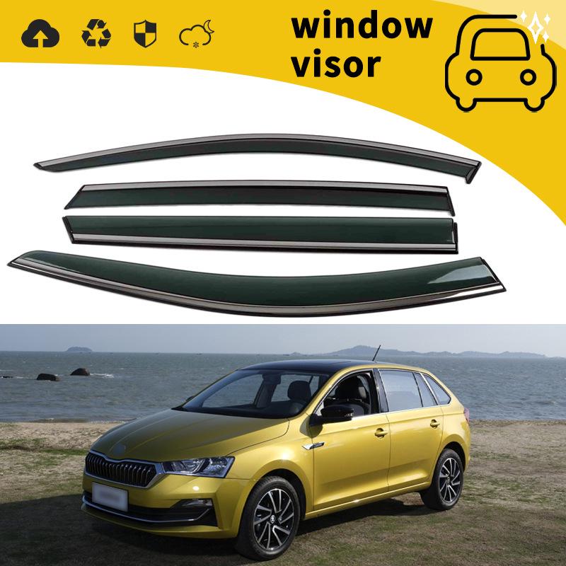 Skoda Karoq, Kamiq, Rapid Spaceback Door Rain Guards (2013-2018) - Modification Decoration