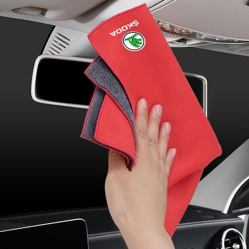 Automobile Beauty Cleaning Cloth Wash Car Accessories Car Tools for Skoda Kamiq Kapoq Kodiaq Rapid SCALA Octavia 1 2 3 A4 A5 MK2 Fabia