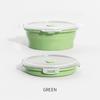 Collapsible Food Storage Containers Round with Lid,Kitchen Stacking Silicone Collapsible Meal Prep Container Dishwasher Safe