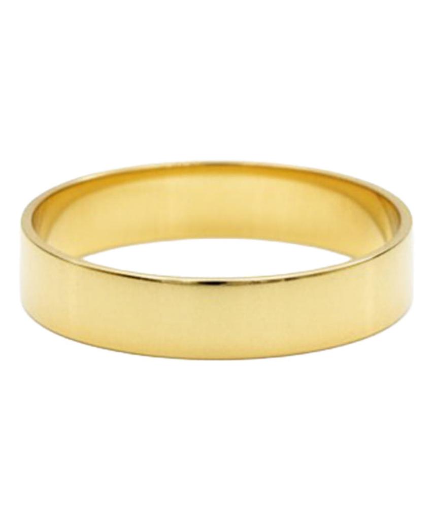 Alleun Silver 925 Couple Bold Flat Rings