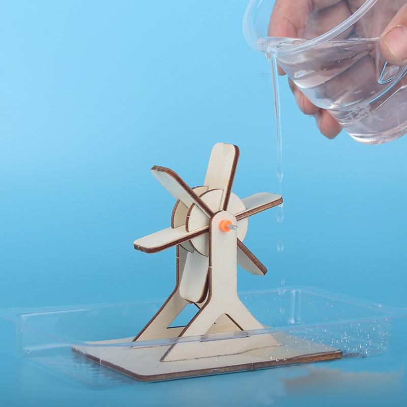 Wooden Small Invention  Water  Wheel Model Toy Diy  Science  Craft For  Kids
