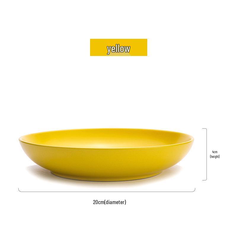 Matte Underglaze Ceramic Soup Plate: High-Grade, Stylish Tableware