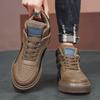 Herbst High-Top Herren Board Schuhe Plateau Erhöhung Leder Spleißen Buchstaben Mode Sport Freizeitschuhe Herrenschuhe