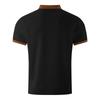 Men's Color Blocked Stand Up Collar Single Breasted Shirt  Men's Casual And Comfortable Short Sleeved Shirt