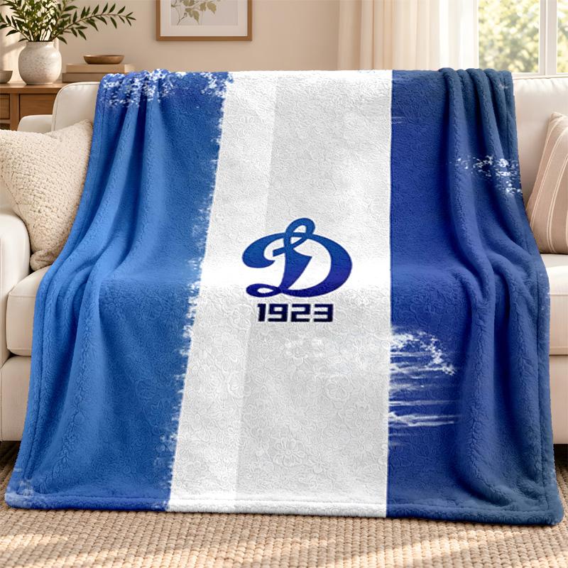 FC Dinamo Minsk Blanket Flannel Blanket Soft Cozy Plush Throw for Sofa Bed Lightweight Home Decoration Outdoor Camping