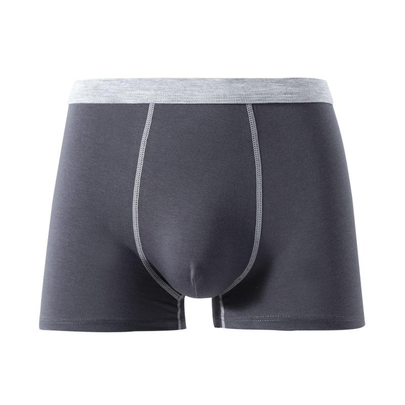 Men's Bamboo Cotton Boxer Briefs: Breathable, Antibacterial, Plus Size Available