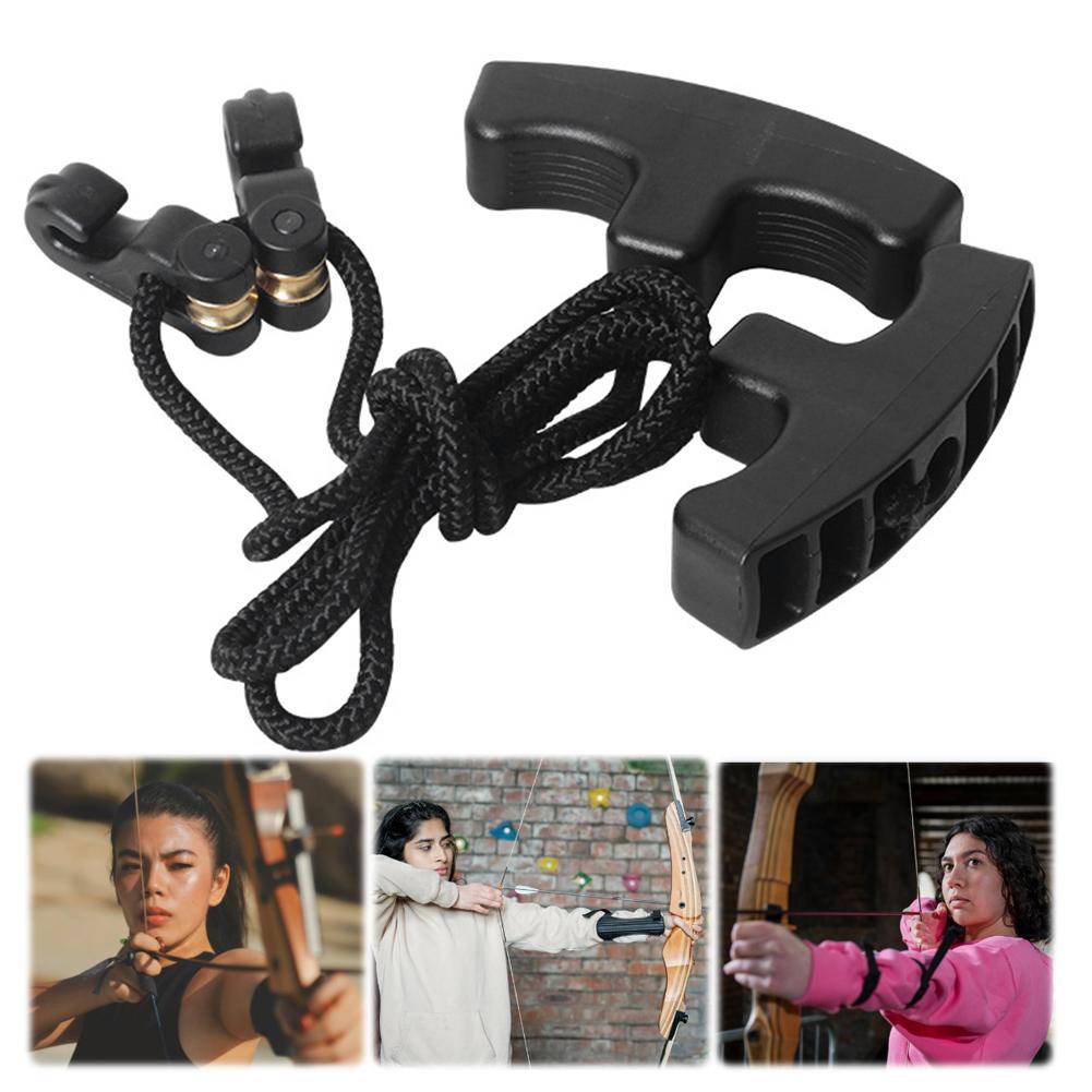 Crossbows Cocking Device Rope Cocker Heavy Duty Double Handle Strings Cocking Tool Rope Cocking Device Hunting Accessories