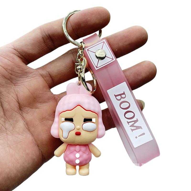 

Кукла-плакса Подвеска Брелок 3D Мультяшный Мягкий Пластик Девочка Сумка Подвесное Украшение Кукла-плакса Кукла-плакса Слепая Коробка розовый