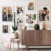 Feminist Nordic Posters And Prints Black Woman Read Girl Power Boho Wall Art Canvas Painting Wall Pictures For Living Room Decor