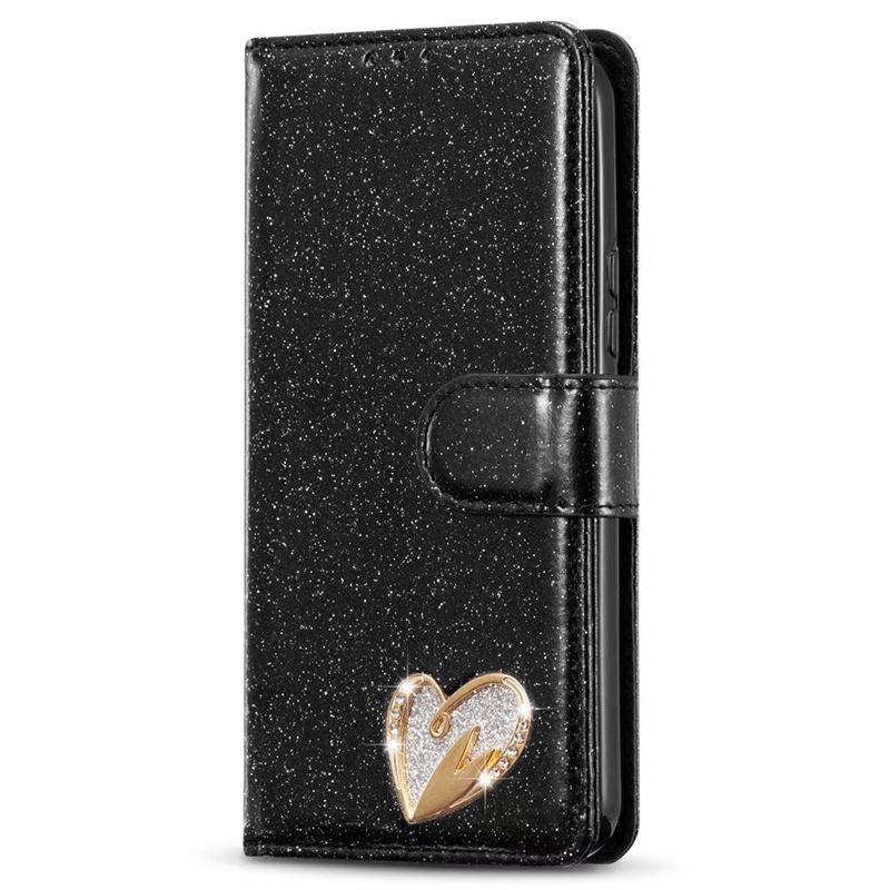Luxury Leather Wallet Case For Samsung Galaxy Glitter S25 Ultra S24 S23 FE S22 S21 S20 Plus A13 A14 A15 A35 A55 A54 A53 A34