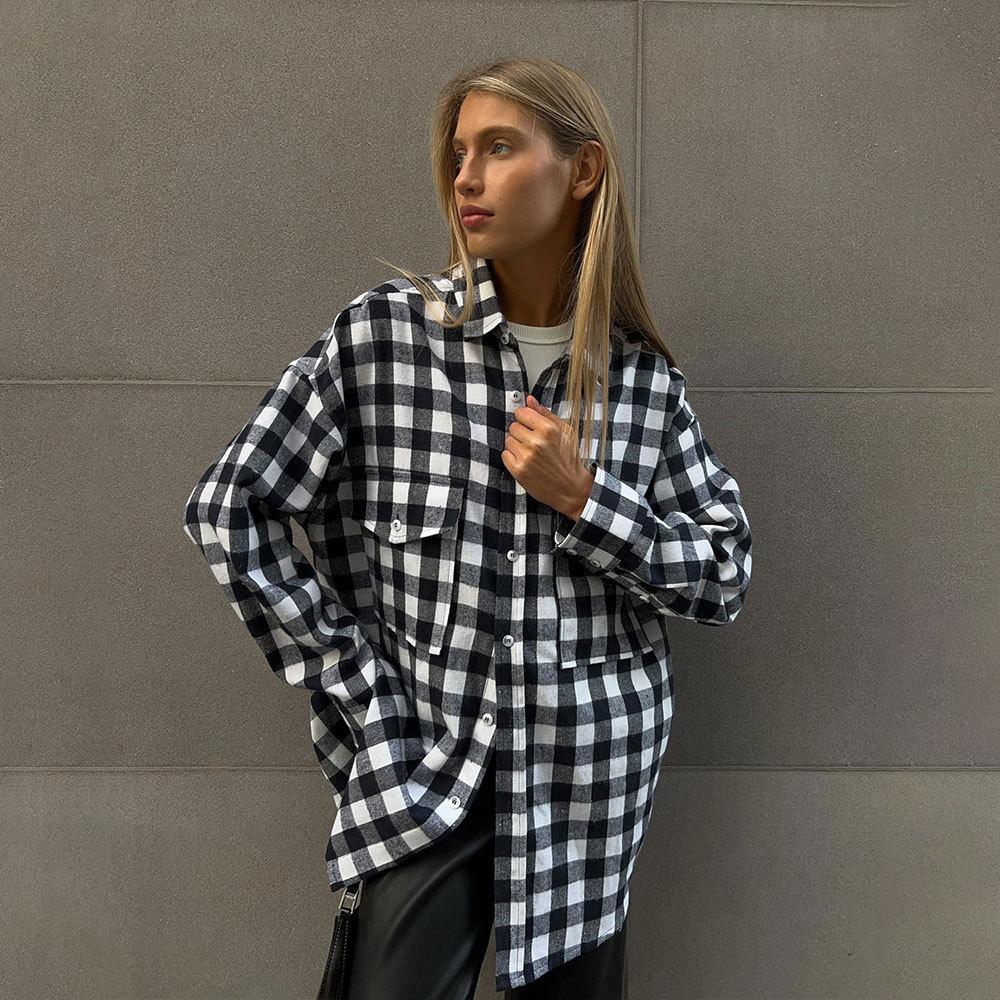 Women's classic long-sleeved shirt