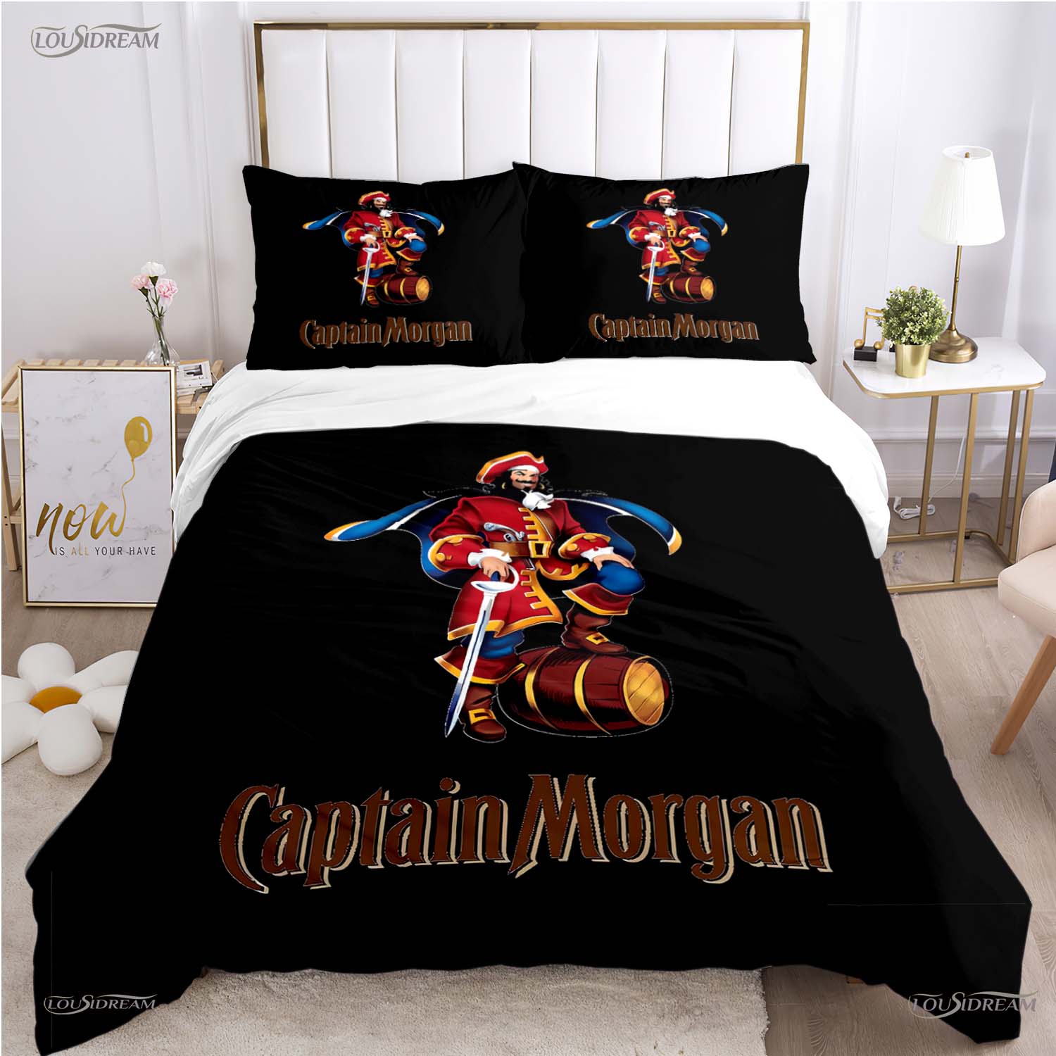 

Comforter Captain Morgan Casal All Season Comforter Bedding Sets Soft And S Boy Single/Double/Queen/King Comforter (quilt)-EU Single(135*200cm)3pcs