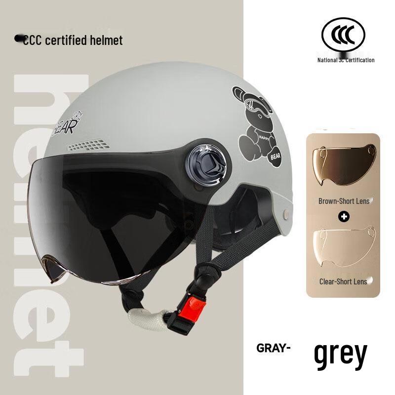 JINGRX All-Season 3C Certified Motorcycle & Electric Vehicle Helmet