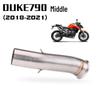 DUKE790 Titanium Exhaust Front Section: Non-Destructive AR Tail Upgrade.