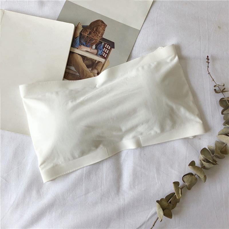 Lady Ice Silk Top senza spalline con fibbia sul petto, intimo monopezzo in spugna tinta unita
