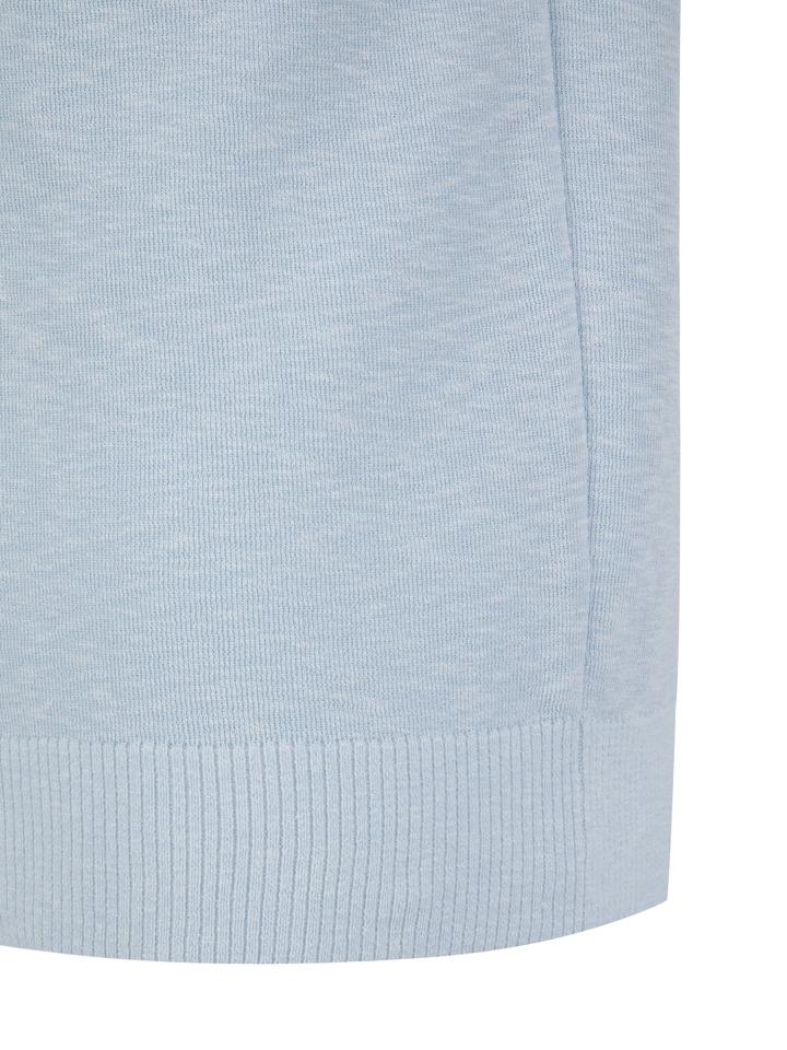AND Z Men'S) Linen-Like Round Neck Short Sleeve T-Shirt_Blf2Er1001Bl