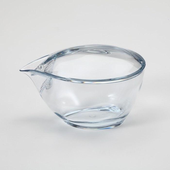 MORIHAN Teapot CHASTA Tritan 250ml Clear Unbreakable Dishwasher Safe Heat/Cold Resistant 11cm x 11cm x 9.8cm