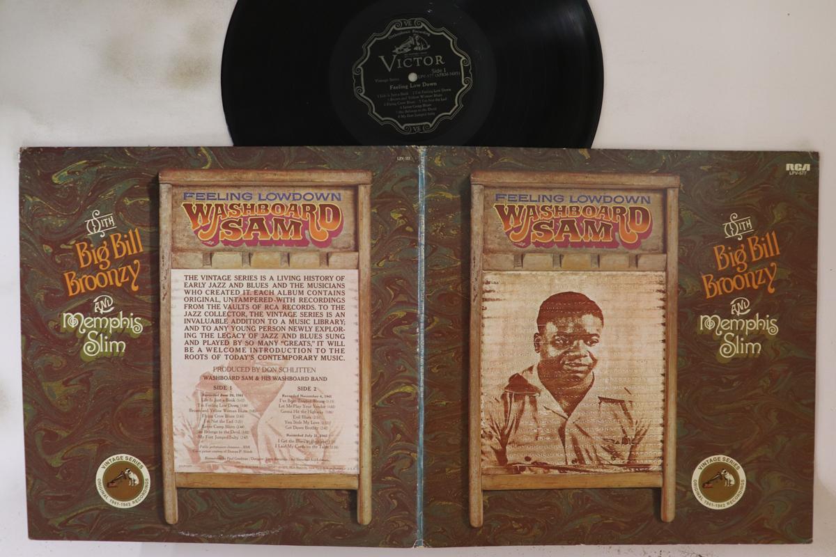 

LP Record WASHBOARD SAM, BIG BILL BROONZY, ME - Feeling Low Down LPV577 RCA VICTOR 1971 US Blues Used