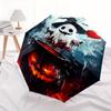 1pc Halloween Ghost Pattern Automatic Umbrella Is Fashionable and Good-Looking, Suitable for Travel and Daily Use.Y044