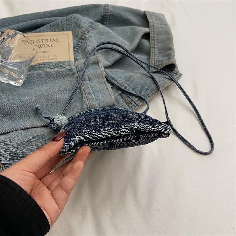 Women's Shoulder Bag Mini Denim Small Bag Mobile Phone Bag Crossbody Bag
