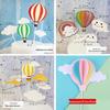 Happy Birthday Rainbow Cake Toppers: Stars, Clouds & Balloons