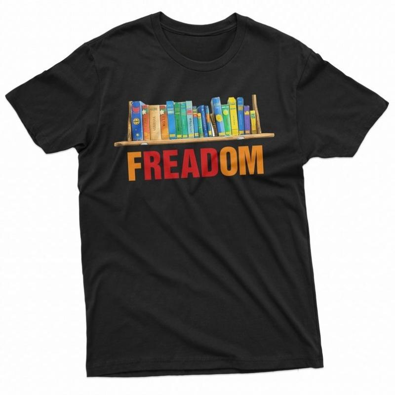 Freadom Books Library TShirt Librarian Book Lover Gifts Worm Bookworm for Student Simple Letters Printed Tshirt Tops Unisex