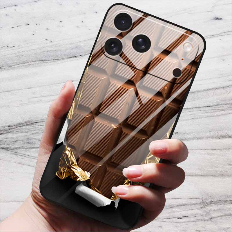 Cartoon Patterns Case For iPhone 17 Pro Plus Capa 17 Pro Max Bumper Luxury Tempered Glass Hard Back Cover iPhone17 Air Funda