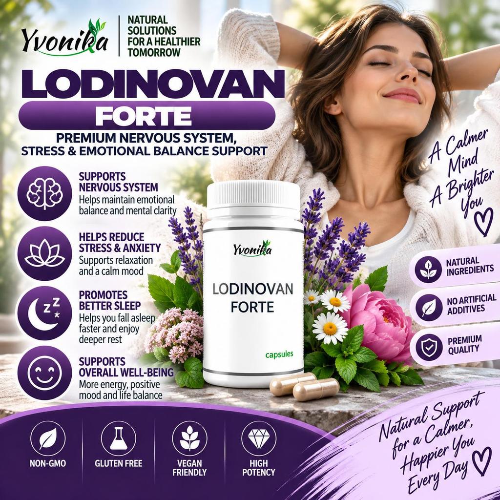 Yvonika Lodinovan Forte – Premium Nervous System, Stress & Emotional Balance Support, 30 Capsules