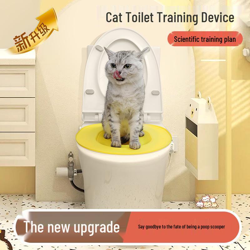 Abnehmbare Basis Katzentoilette: Einteilige Toilettenschulung mit vier Farboptionen