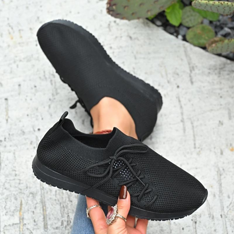 Damen Freizeitschuhe Mode Atmungsaktive Mesh-Flats zum Gehen Weiße Sneaker Damen Tenis Schuh