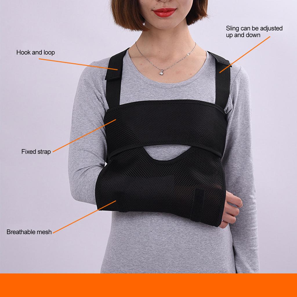 Arm Sling Immobilizer Breathable Ergonomic Arm Sling Shoulder Immobilizer Brace for Broken Fractured Bones