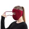 Thermal Woolen Face Mask Fleece Earmuffs Mask Creative Winter Mask  Bicycle