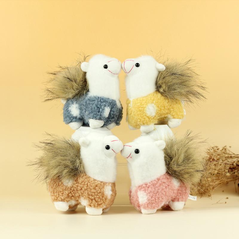 Plush Alpaca Cartoon Doll Collectors Animal Stuffed Toys Key Chain Bag Pendant