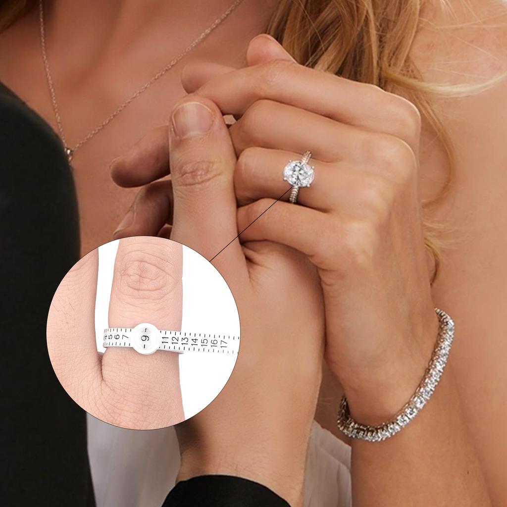 1/2 szt. Przyrządy do mierzenia rozmiaru pierścionka Męskie Damskie Miernik rozmiaru pierścionka Dokładny pomiar Taśma do mierzenia pierścionka Akcesoria do pierścionków Jubilerskie Narzędzia do pomiaru