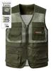Men's Summer Mesh Camouflage Multi-Pocket Breathable Vest for Photography & Fishing