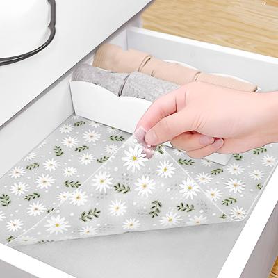 30x300cm Non Adhesive Shelf Liner Waterproof Oil-Proof Cabinet Liner Reusable Non-Slip Drawer Liner for Cabinet Dinner Desktop