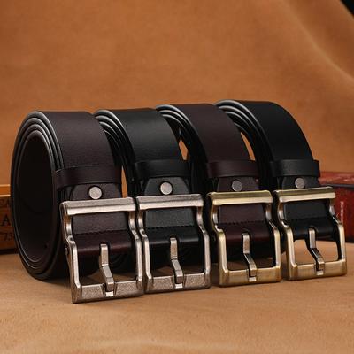 Retro Men'S Belt C Pin Buckle K Belt Whole Imitation Cowhide Cut Durable Jeans Belt