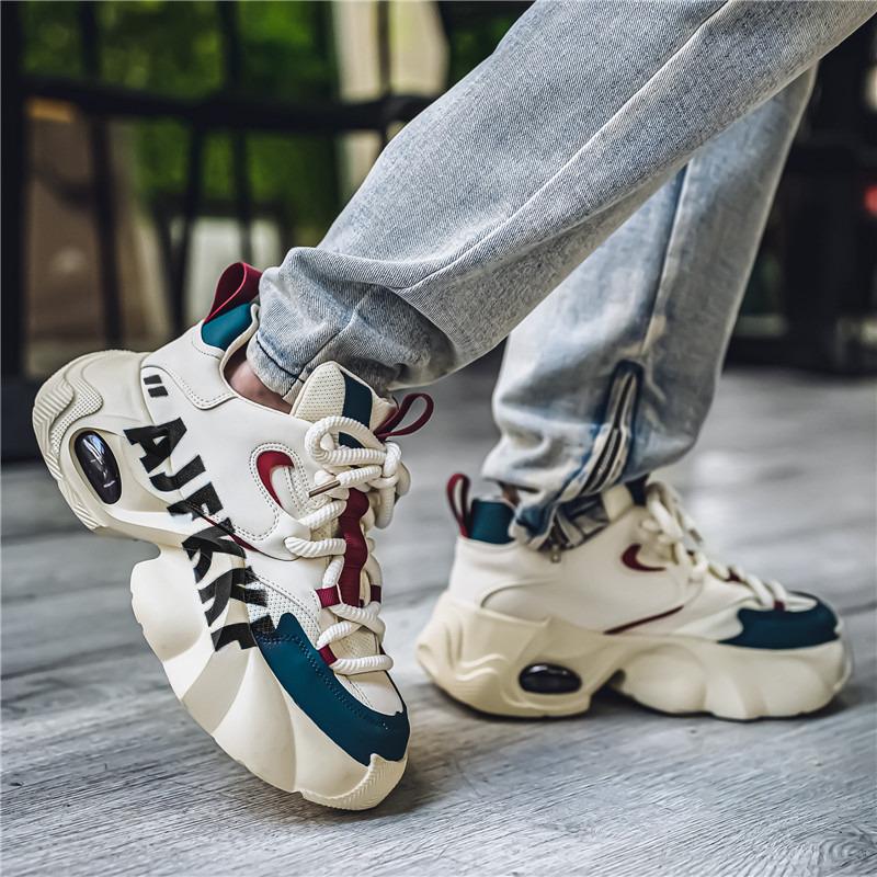 Winter Yellow Platform Sneakers Men Fashion Outdoor Designer Shoes Men Trend Lace-up Men's Casual Sneakers Zapatillas De Hombre