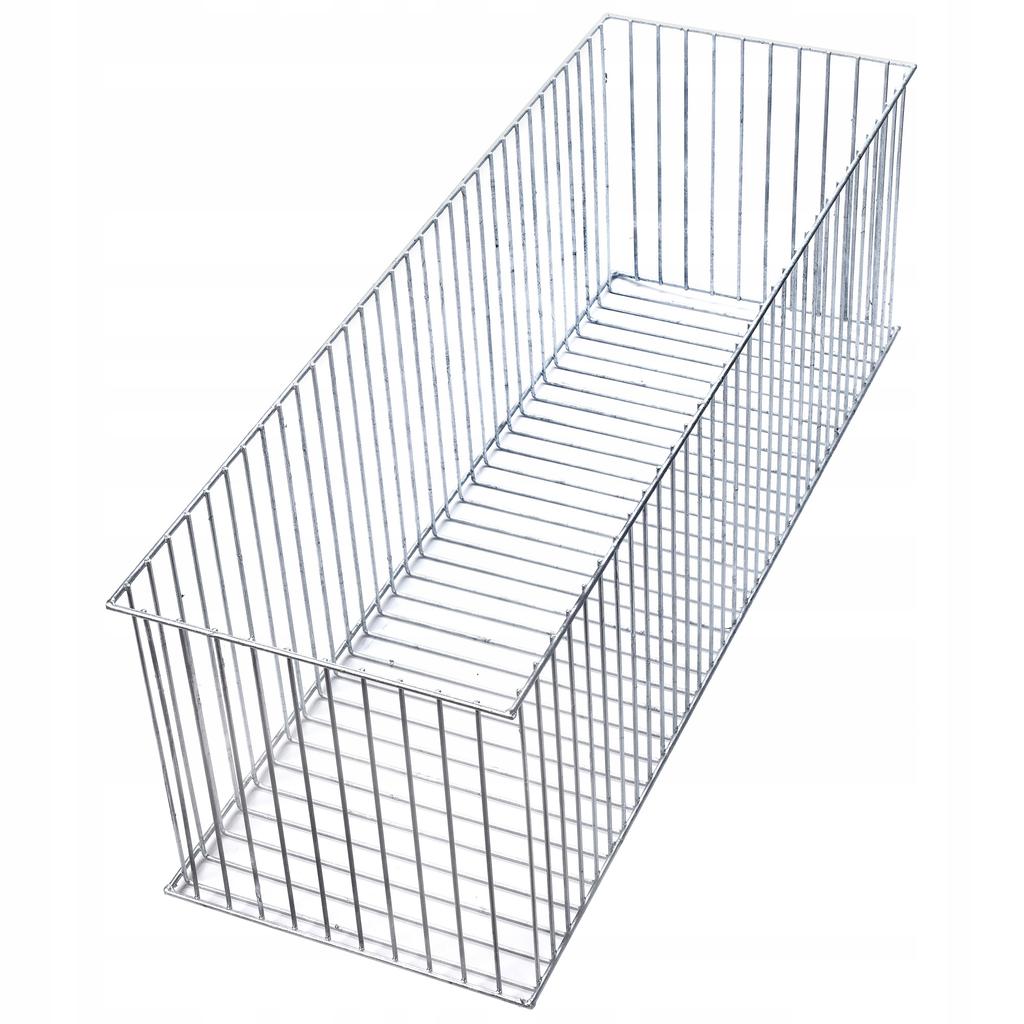 KADAX Gabionový květináč, gabionový kryt z oceli, pro květiny, kamenná zahrada, venkovní