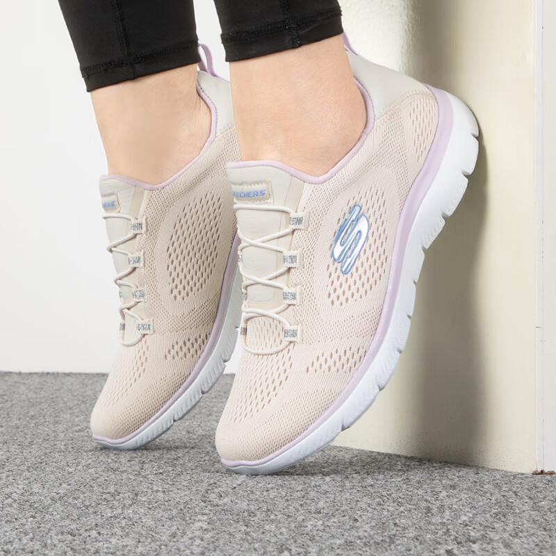 Skechers Women's 149523-NTPR Athletic Lifestyle Walking Shoes