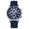 Men'S Watch Quartz Silicone Calendar Casual Waterproof Watch