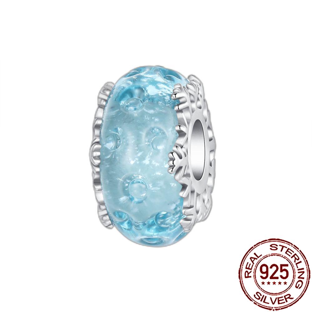 New Designer Charms Copper Colorful Murano Glass Beads Suitable For Genuine Fashion Bracelet Necklace Diy Jewelry