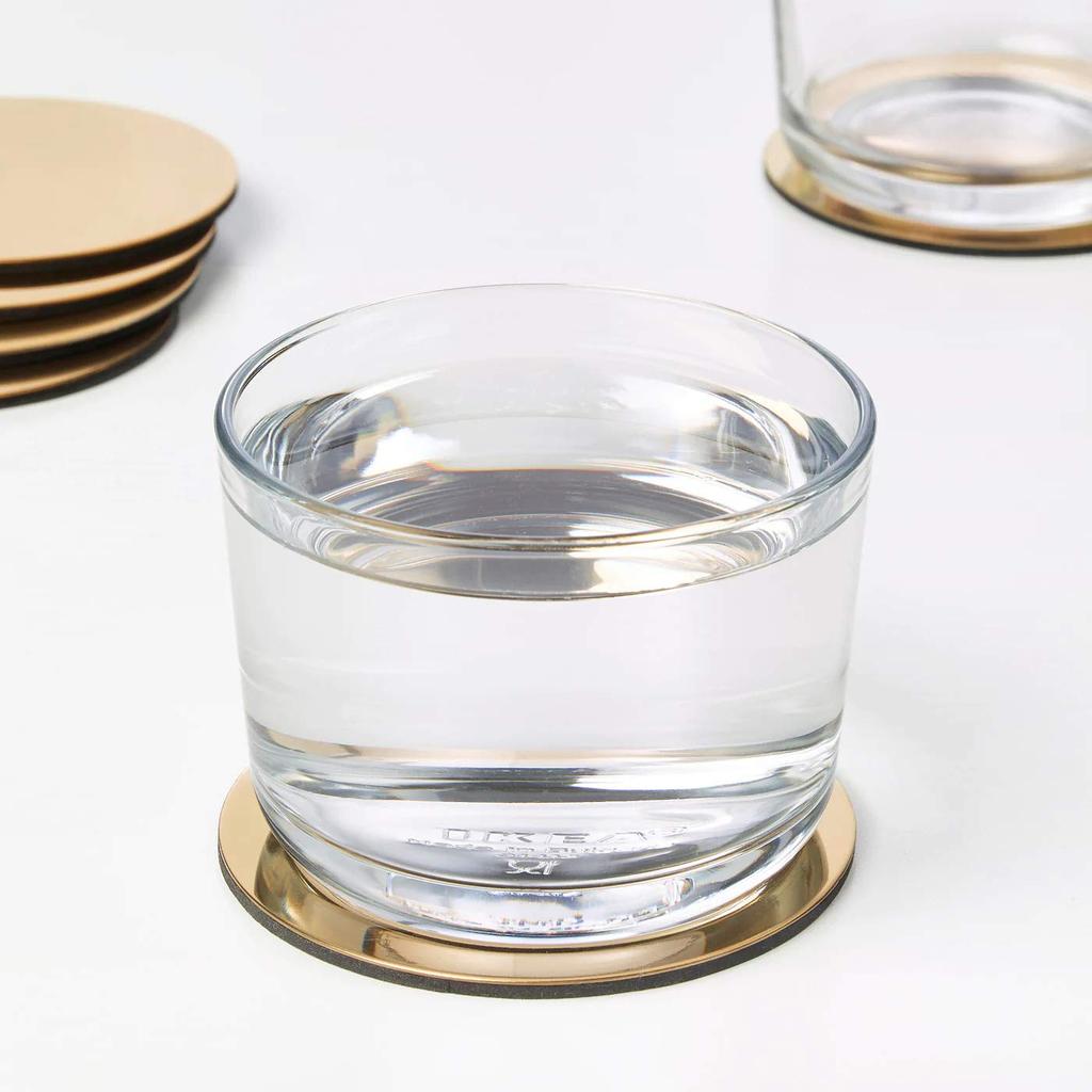 IKEA GLATTIS Coasters, Brass, Set of 6 (303.430.06)
