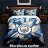 Ensemble de literie Manchester City 1 housse de couette + 2 taies d'oreiller Linge de lit doux et respirant pour la maison