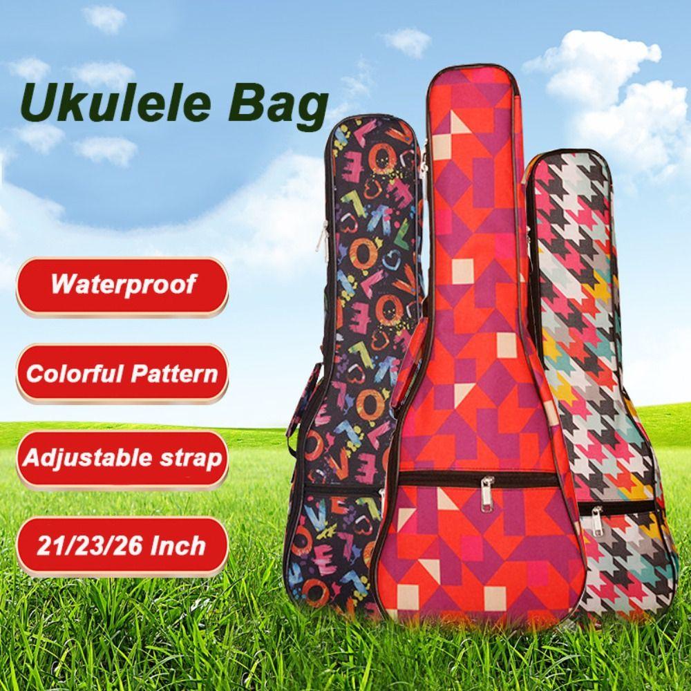 Vodotěsný Malý Kytarový Batoh Oxford Cloth Dětská Taška na Hudební Nástroj Taška na Ukulele