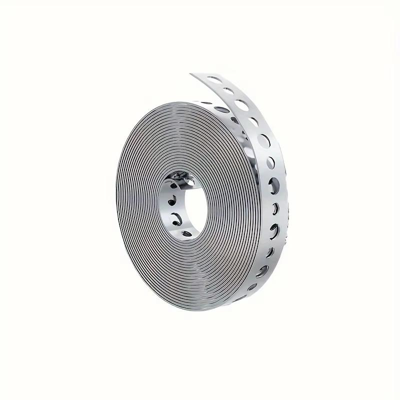 1 roll of galvanized steel tape, pre-punched multi-slot metal tape for pipe support and sheet metal work