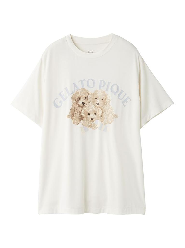Gelato Pique Toy Poodle OWHT Free Size One-Point T-Shirt (PWCT251303) Women's