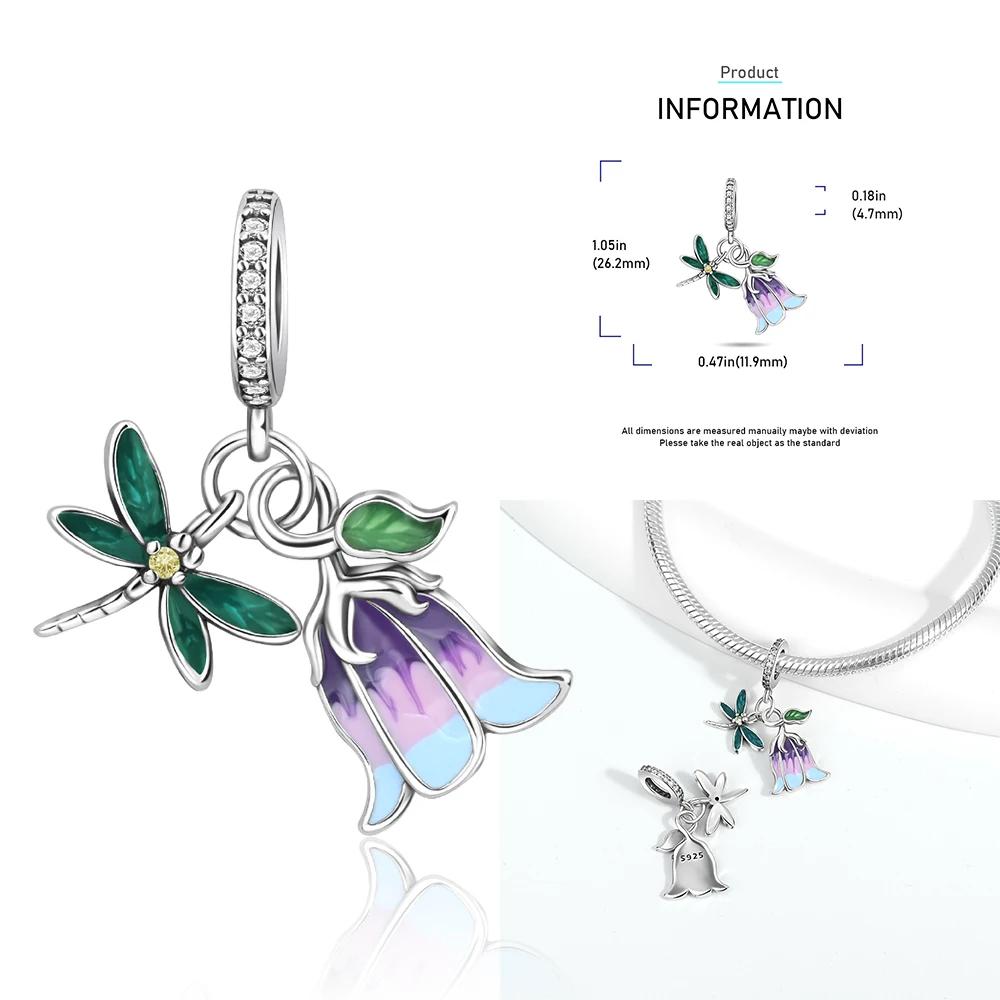 Dangle Charms Copper Beads Car Sea Turtle Flower Fairy Fit Original Bracelet Necklace Making Jewelry Gift