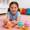 Schylling Nee Doh Ice Cream Sensory Toy Stress Relief Fidget Toy for Anxiety Focus Adults Kids